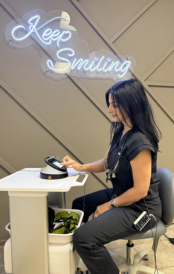 Hygienist With Epic X Laser